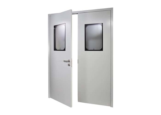 comprar Puerta giratoria de cuarto limpio hermético de acero Puerta de sala de operaciones médica a prueba de fuego online manufacture
