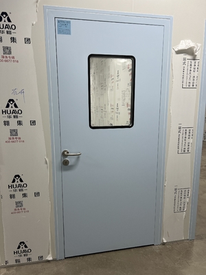 comprar Puerta de la sala limpia médica de apertura única Puerta de la sala de hospital de acero de tamaño personalizable online manufacture
