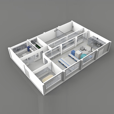 comprar Huuao Modular Clean Room Lab Laboratory Dust Free ISO 5 Cleanroom for Pharmaceuticals Clean Room online manufacture