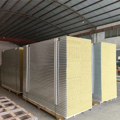 comprar Huaao 50 mm 75 mm 100 mm Customized Metal Sandwich Panels Heat Sound Insulation Clean Room Rock Wool Slate Rock Wool for Insulation online manufacture