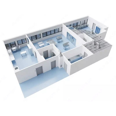 comprar Huuao Iso5 Iso6 Iso7 Iso8 Sala limpia modular de clase 100 Sala limpia modular personalizada Proyecto llave en mano de sala limpia portátil Fabricación en línea