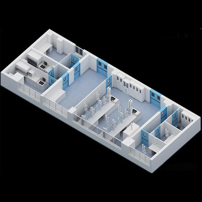 comprar HUAAO núcleo de poliuretano a prueba de fuego ligero Eco-amigable Minimalista Hospital Sala limpia Limpieza de polvo Taller de paneles de sándwich Fabricación en línea