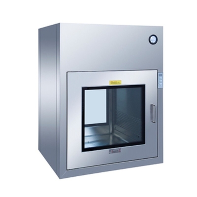 Caja de pases de la sala limpia de acero inoxidable con flujo laminar e interconexión electrónica para la prevención de microorganismos Laboratorio de sala de operaciones