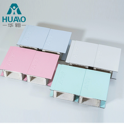 A1 Panel de sándwich de cuarto limpio hecho a mano a prueba de fuego con material básico de oxisulfato de magnesio