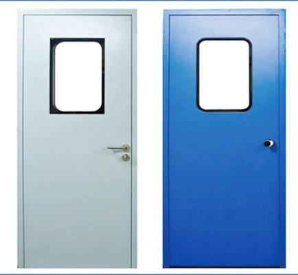 Puertas giratorias automáticas de cuarto limpio de 50 mm de espesor de acero inoxidable Puertas interiores del hospital