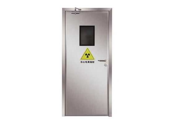 Puerta de plomo de rayos X galvanizado 304SS de protección contra la radiación para hospitales farmacéuticos médicos