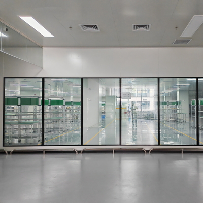 Observación de la purificación Ventana de la sala limpia con superficie resistente a los productos químicos