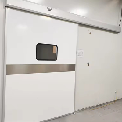 Aislamiento acústico Sala limpia Puerta corredera automática con spray electrostático antibacteriano