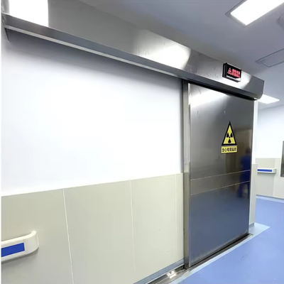 Puerta corredera blindada a la radiación cierra automáticamente
