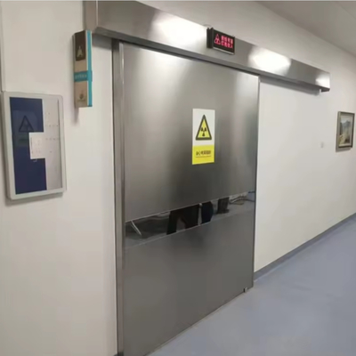 Puerta de plomo eléctrica automática revestida de plomo Hospital DR & CT Sala de prueba de rayos X Puerta de plomo
