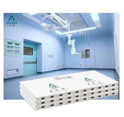Pared aislada y resistente al fuego Tableros impermeable panel de sándwich ducha de aire sala limpia modular