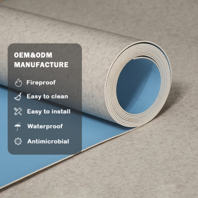 Rollo de suelo de vinilo PVC impermeable Huaao de 2 mm, suelo de plástico para interiores de sala de estar en el hogar, rollo de suelo de vinilo de 2 mm, suelo impermeable, suelo interior