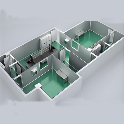 Huuao ISO1-ISO8 Modular Cleanroom for Pharmaceutical Clean Room Partitions 50/75mm Thickness Z Lock EPS Sandwich Panel Cleanroom projects