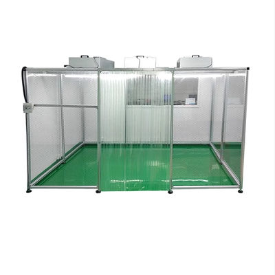 Huuao Modular Sala limpia Clase 100 Portable Clean Booth Sala limpia para Gmp Proyecto llave en mano Sala limpia