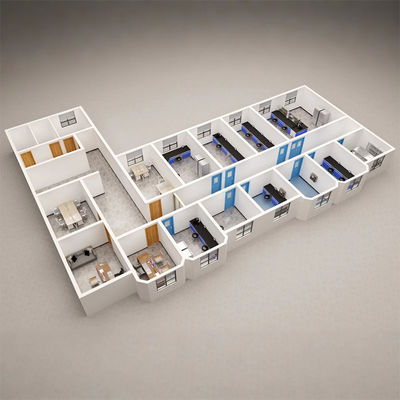 Huuao ISO7 ISO8 GMP Cleanroom Modular Clean Room Class 100 Customized Clean Room Engineering Clean Room Project GMP/ISO Clean Room for Pharmaceutical Modular Cleanroom System Project with CE Certifica