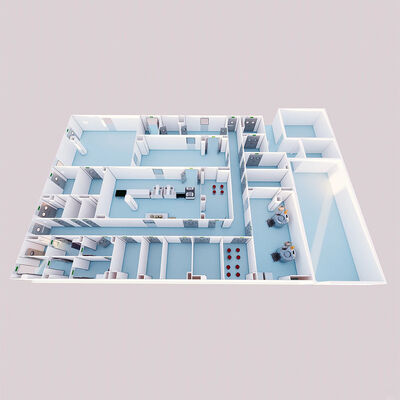 Construcción de salas limpias modulares Huaao para áreas limpias como laboratorios, salas limpias, hospitales, salas de computadoras, procesamiento de alimentos