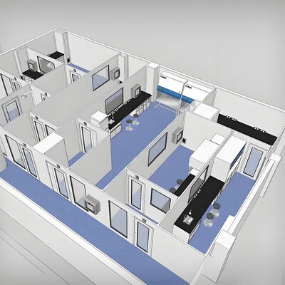 Hospital Móvil Prefabricado de Contenedores Flat Pack HUAAO, Casa Contenedor Prefabricada para Hospitales, Clínicas, Laboratorios, Salas Limpias, Soluciones Personalizadas